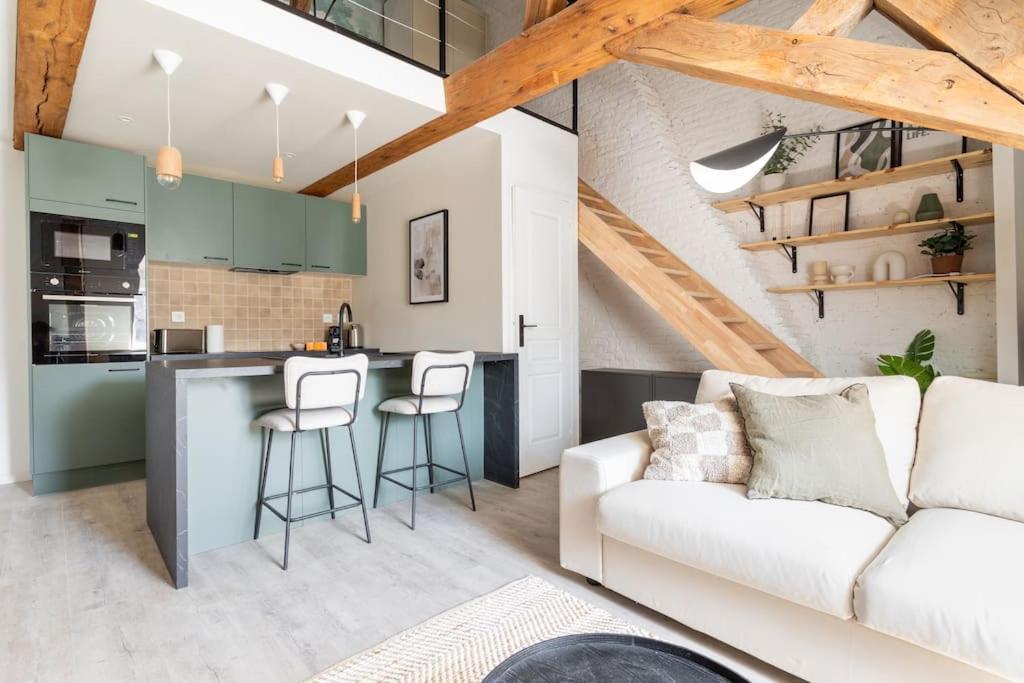 L'Elegant - Appartement Fonctionnel Plein-Centre De Douai Bagian luar foto